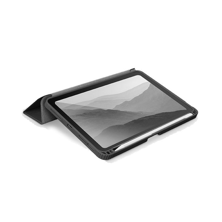 Чехол-книжка Uniq Moven Anti-microbia для iPad mini (6‑го поколения) (2021), полиуретан, серый— фото №2
