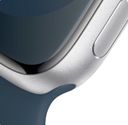 Apple Watch Series 9 + Cellular  (корпус - серебристый, 45mm ремешок Sport Band штормовой синий, размер M/L)— фото №2