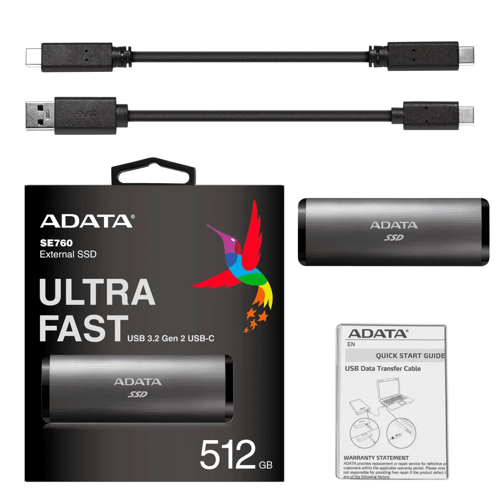 Внешний SSD накопитель A-DATA SE760, 512GB— фото №5
